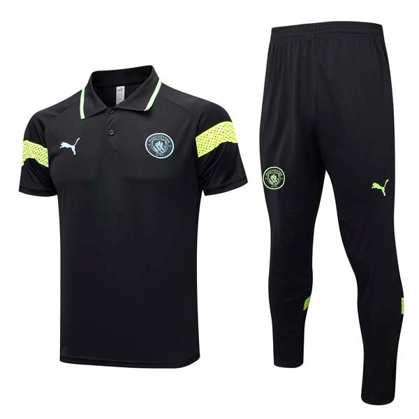 Polo Manchester City Set Completo 23/24 Nero 2